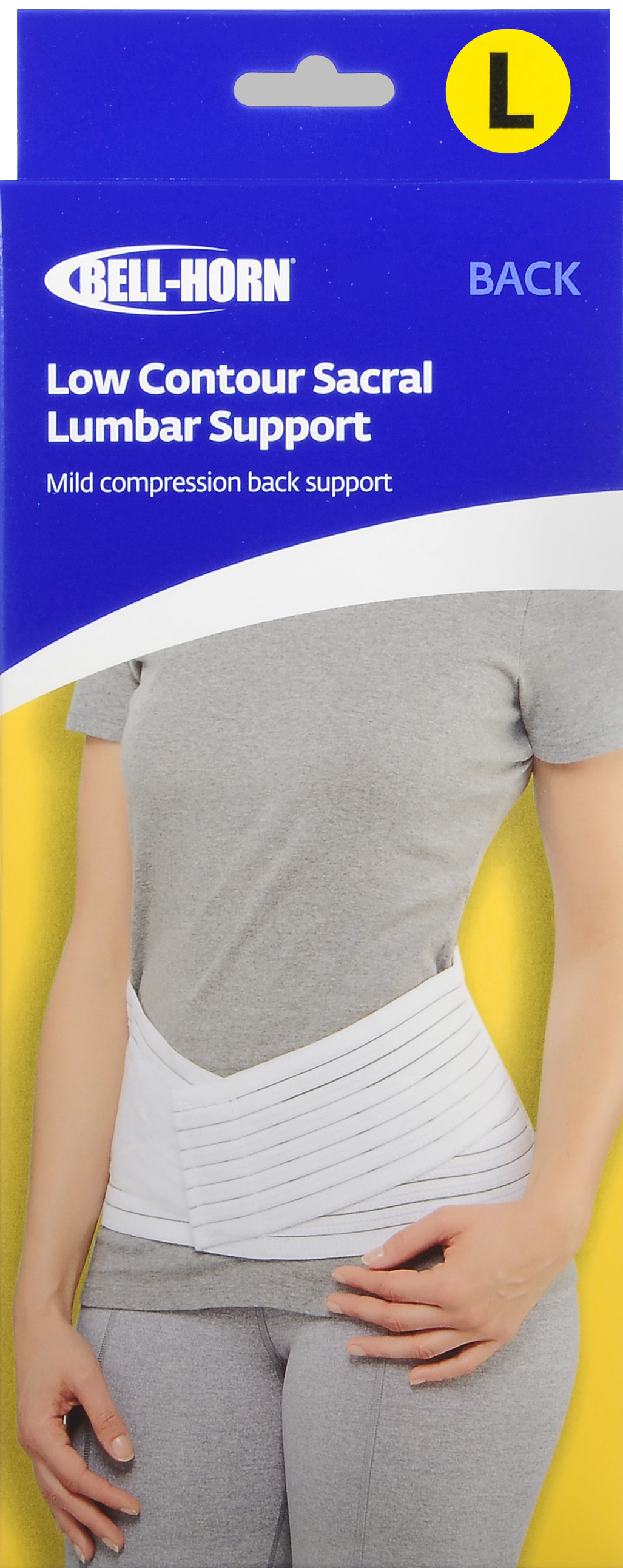 Bell-Horn Low Contour Sacral Lumbar Support White L – Image 5