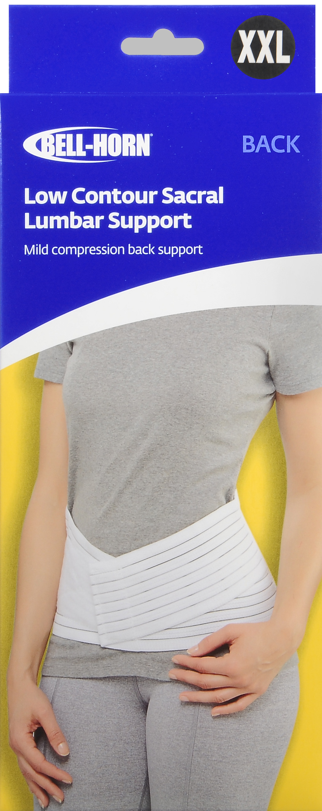 Bell-Horn Low Contour Sacral Lumbar Support White 2XL – Image 5