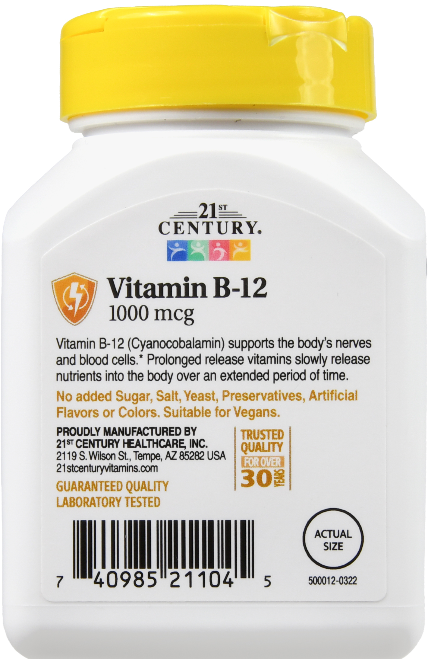 21st Century B-12 1000 mcg Prolonged Release Tablets – Image 13
