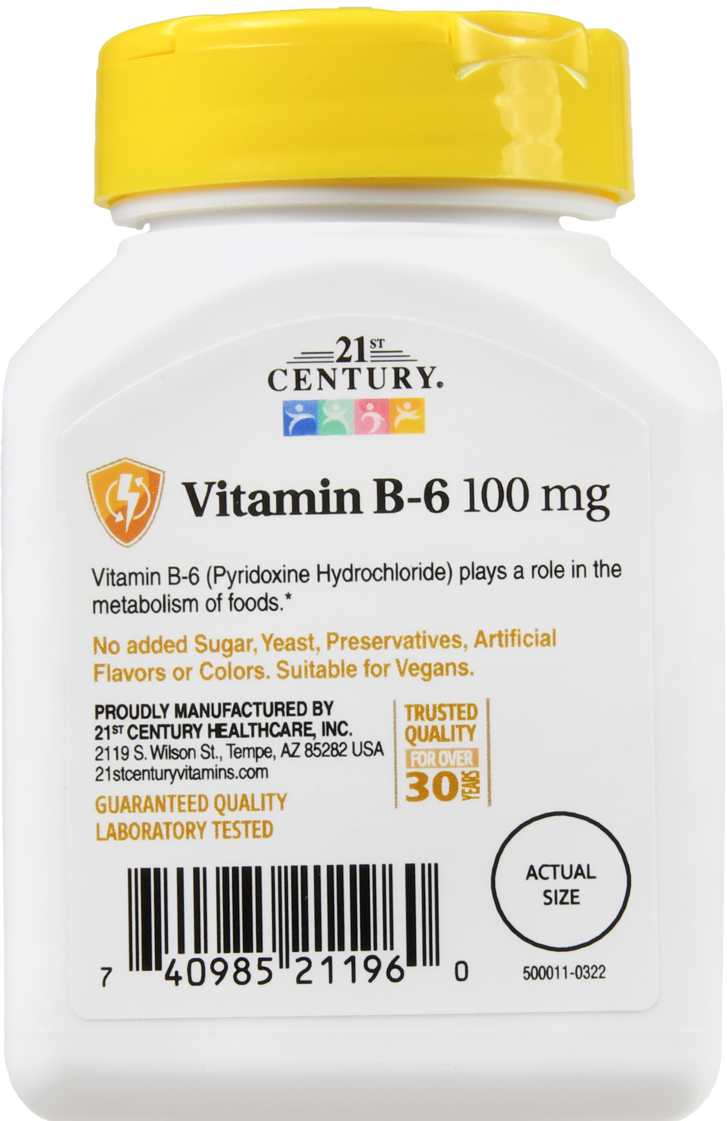 21st Century B-6 100 mg Tablets – Image 13