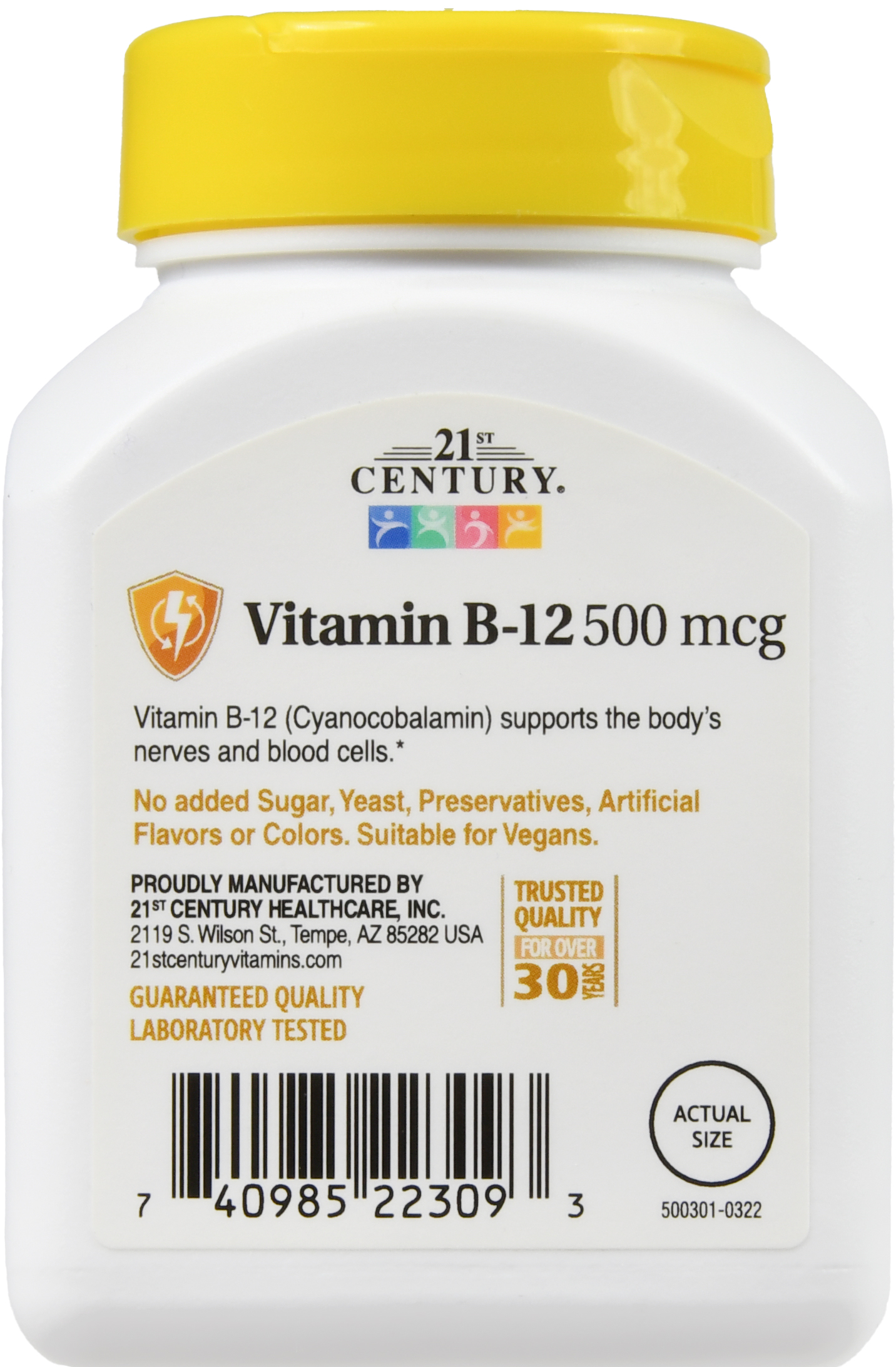 21st Century B-12 500 mcg Tablets – Image 13