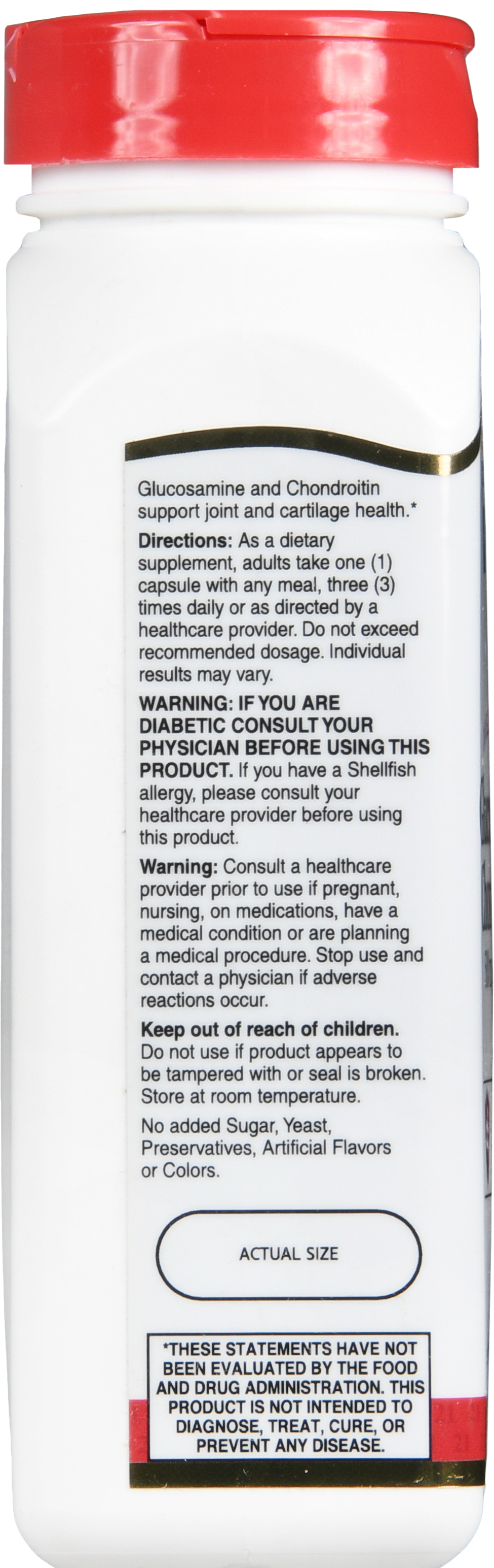 21st Century Glucosamine 500 mg Chondroitin 400 mg Capsules Double Strength – Image 10