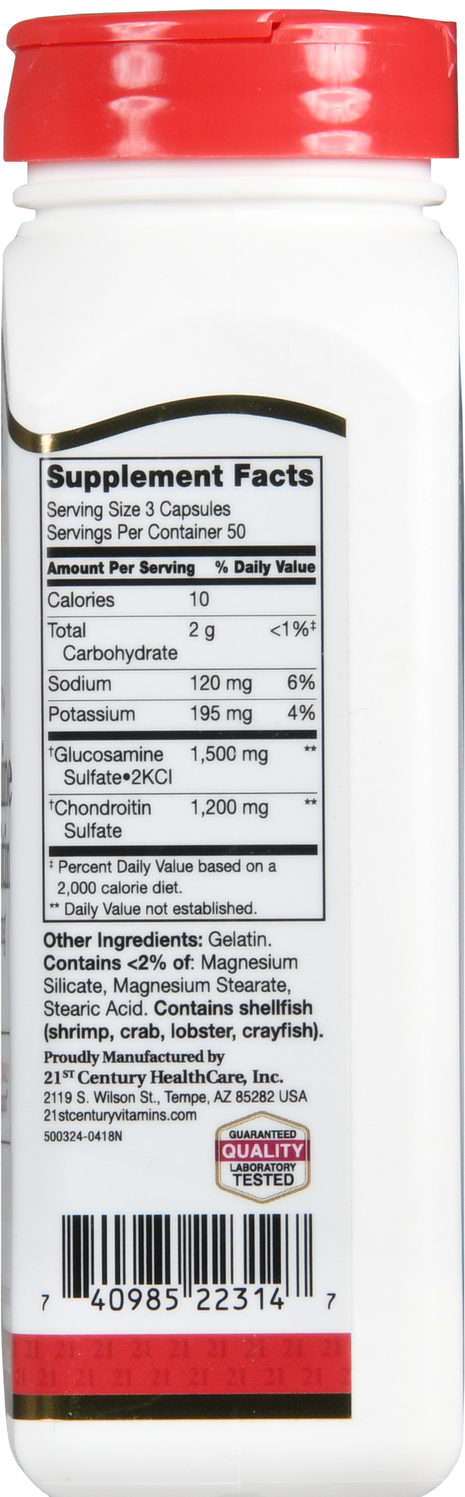 21st Century Glucosamine 500 mg Chondroitin 400 mg Capsules Double Strength – Image 9