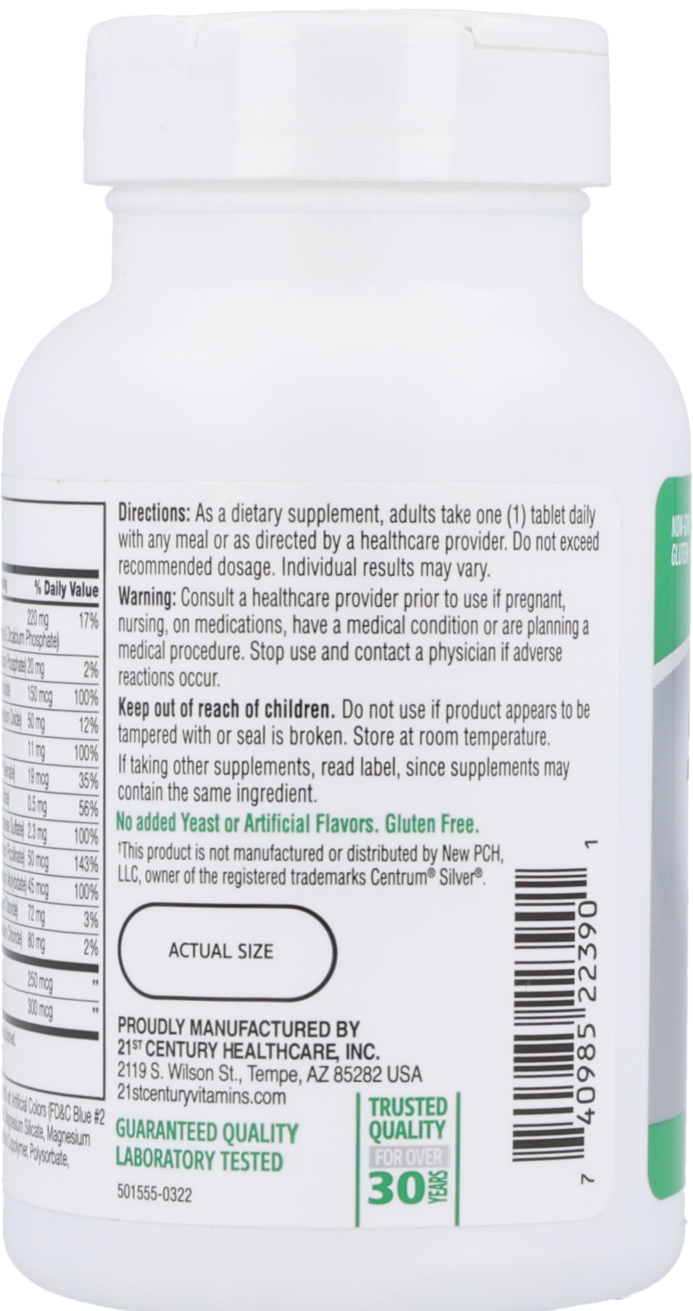 21st Century Sentry Senior Adults 50+ Multivitamin & Multimineral Tablets – Image 11