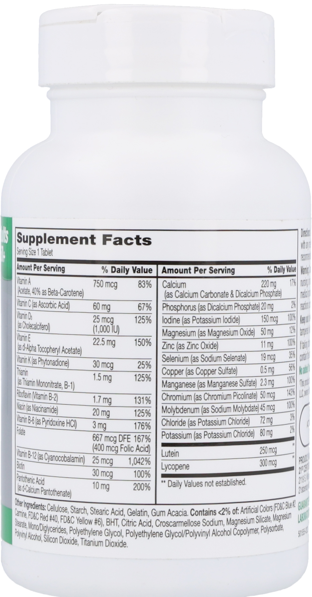 21st Century Sentry Senior Adults 50+ Multivitamin & Multimineral Tablets – Image 12