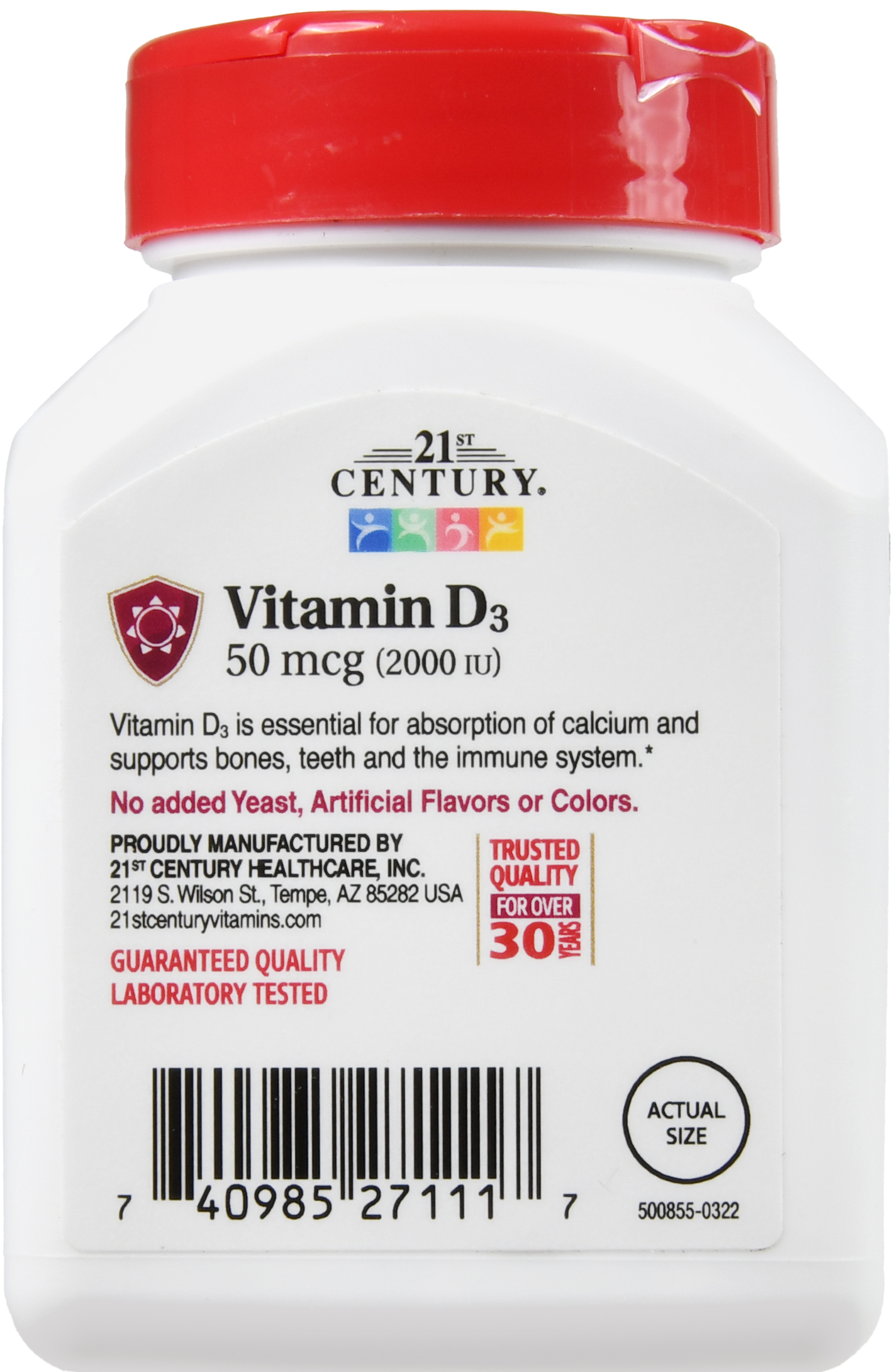 21st Century D3 50 mcg (2000 IU) Tablets – Image 13