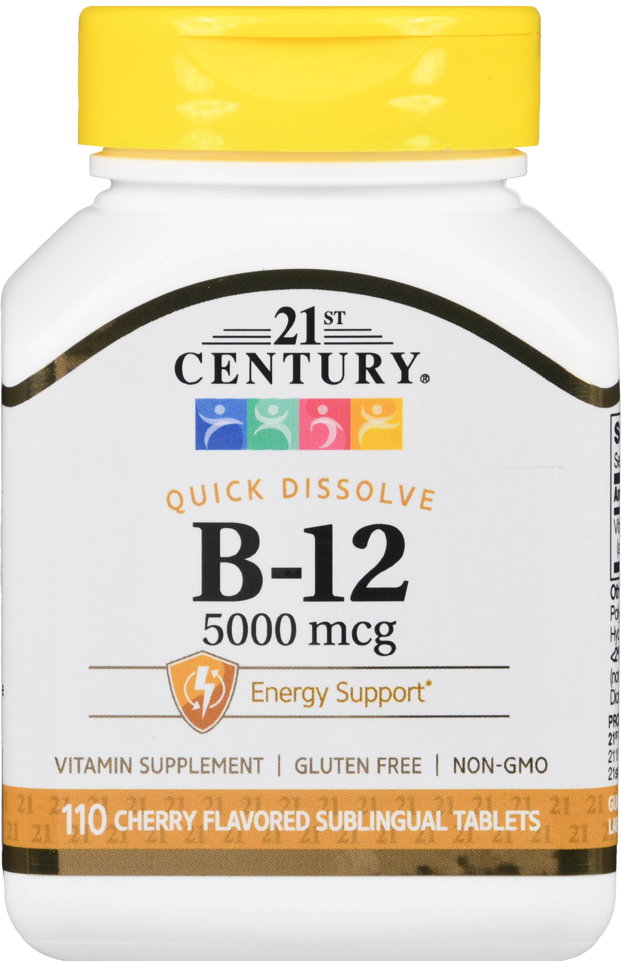 21st Century B- 12 5000 mcg Quick Dissolve Sublingual Tablets Cherry – Image 15