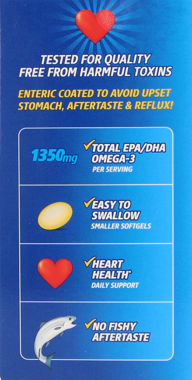 21st Century Alaska Wild Fish Oil Mega Omega-3 Enteric Coated Softgels – Image 18