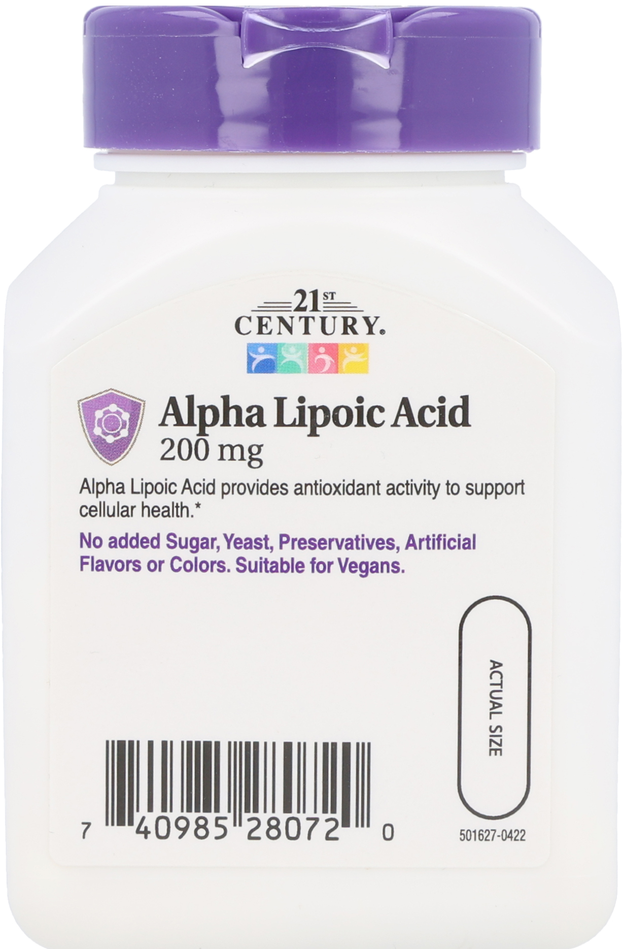 21st Century Alpha Lipoic Acid 200 mg Capsules – Image 11