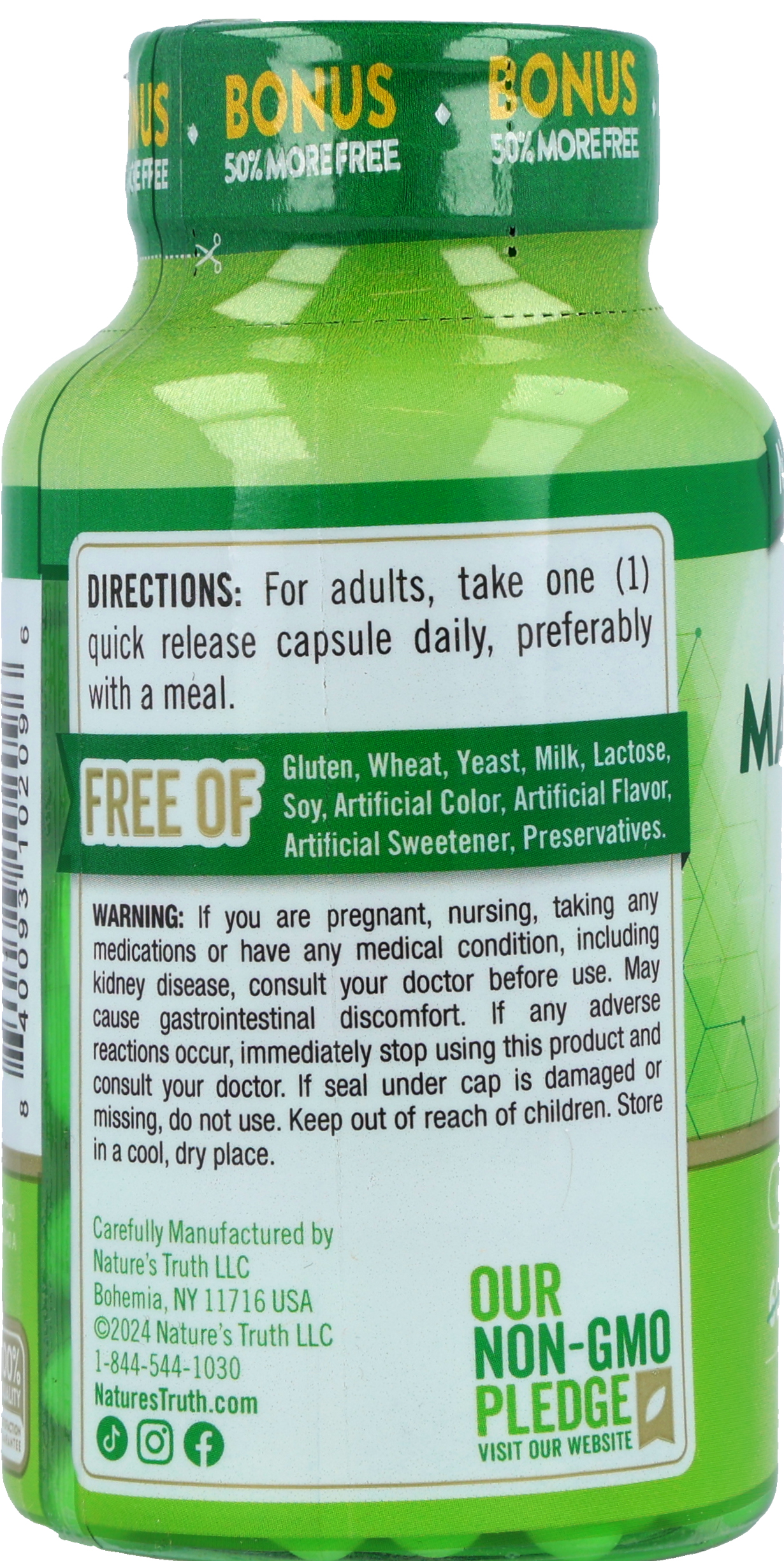 Nature's Truth Magnesium 500 mg Quick Release Capsules – Image 10