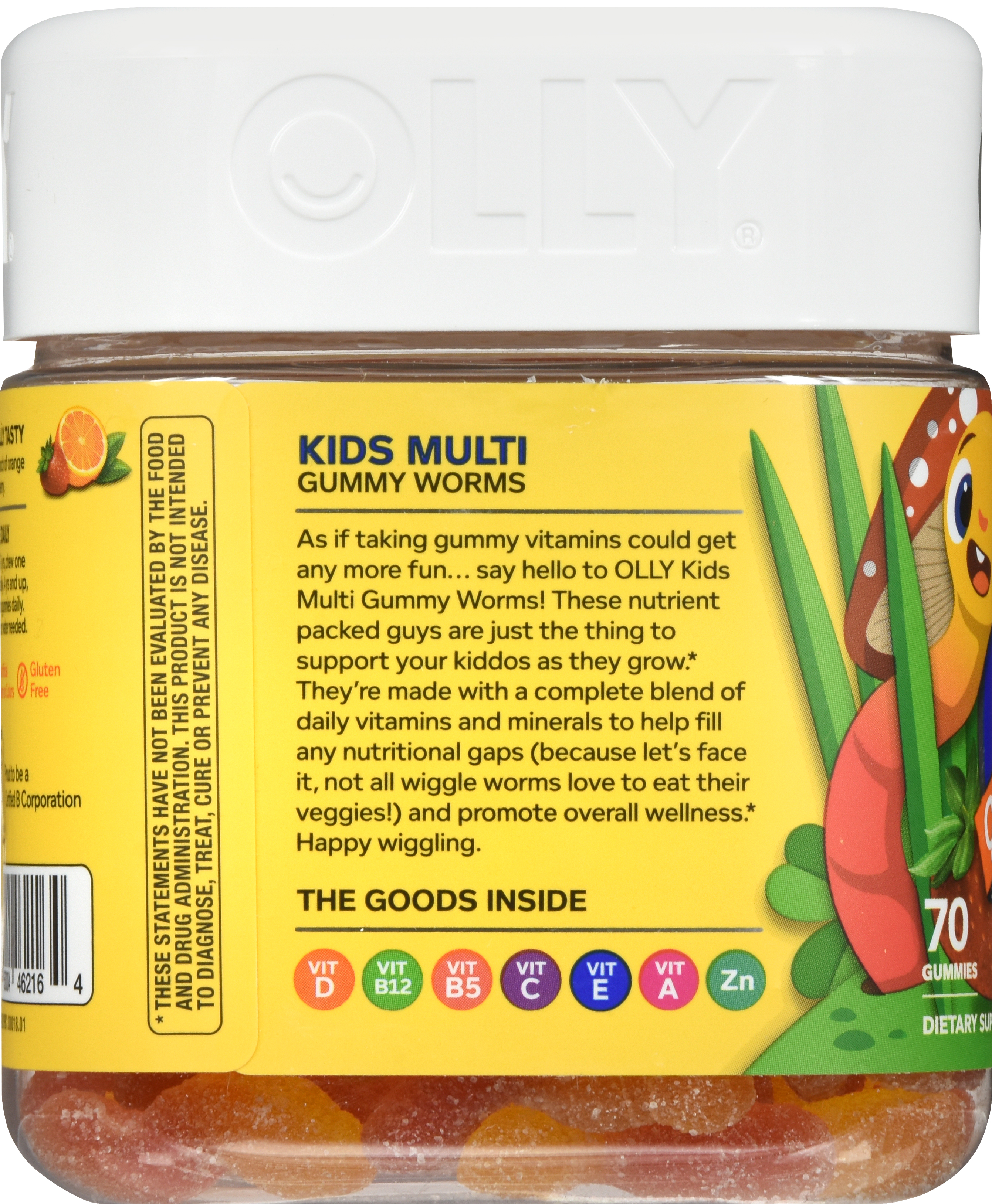 OLLY Kids Multi Gummy Worms Sour Fruity Punch – Image 19
