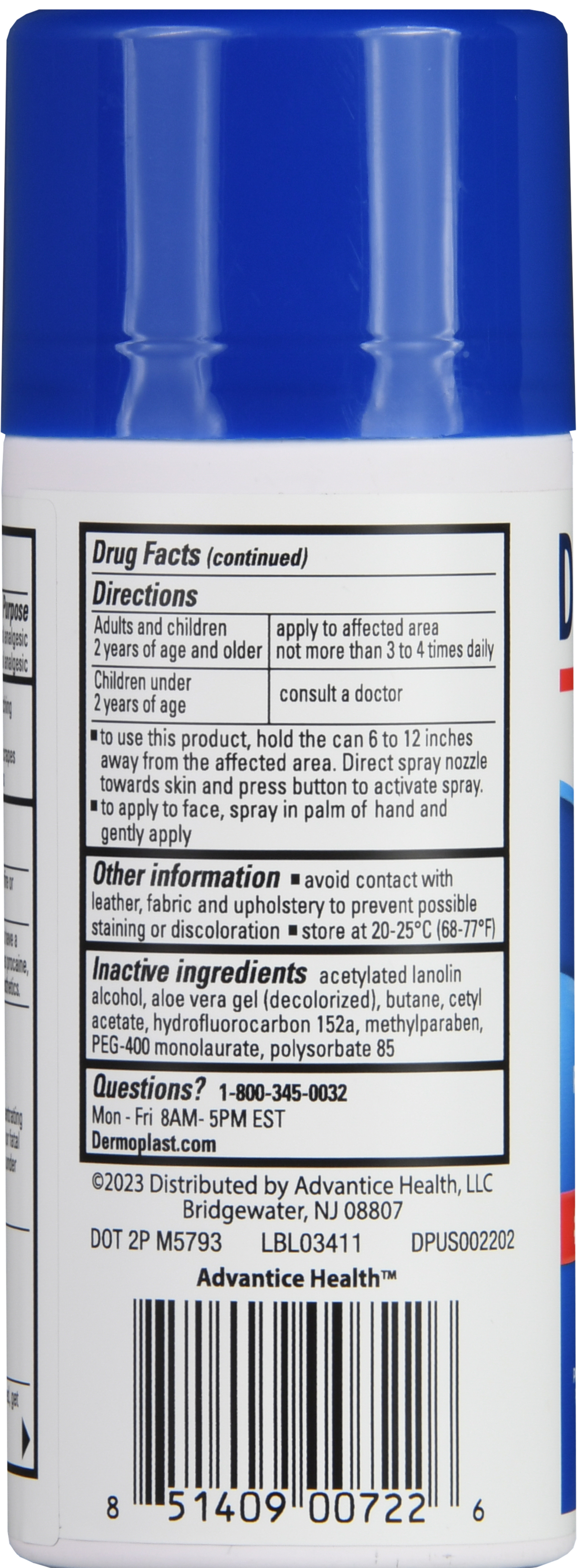Dermoplast Pain, Burn And Itch Pain Relieving Spray – Image 11