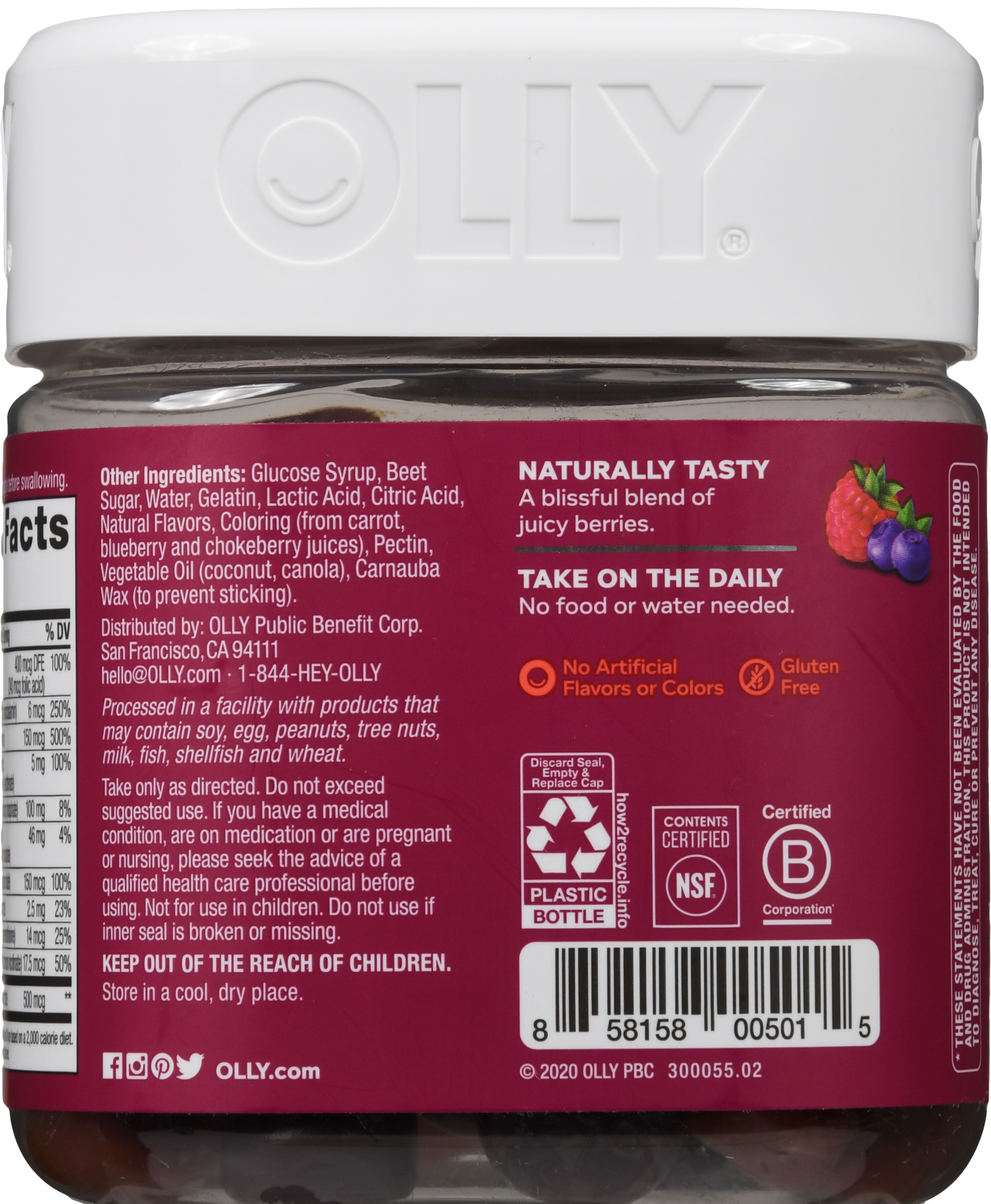 OLLY The Perfect Women's Multi Gummies Blissful Berry – Image 15