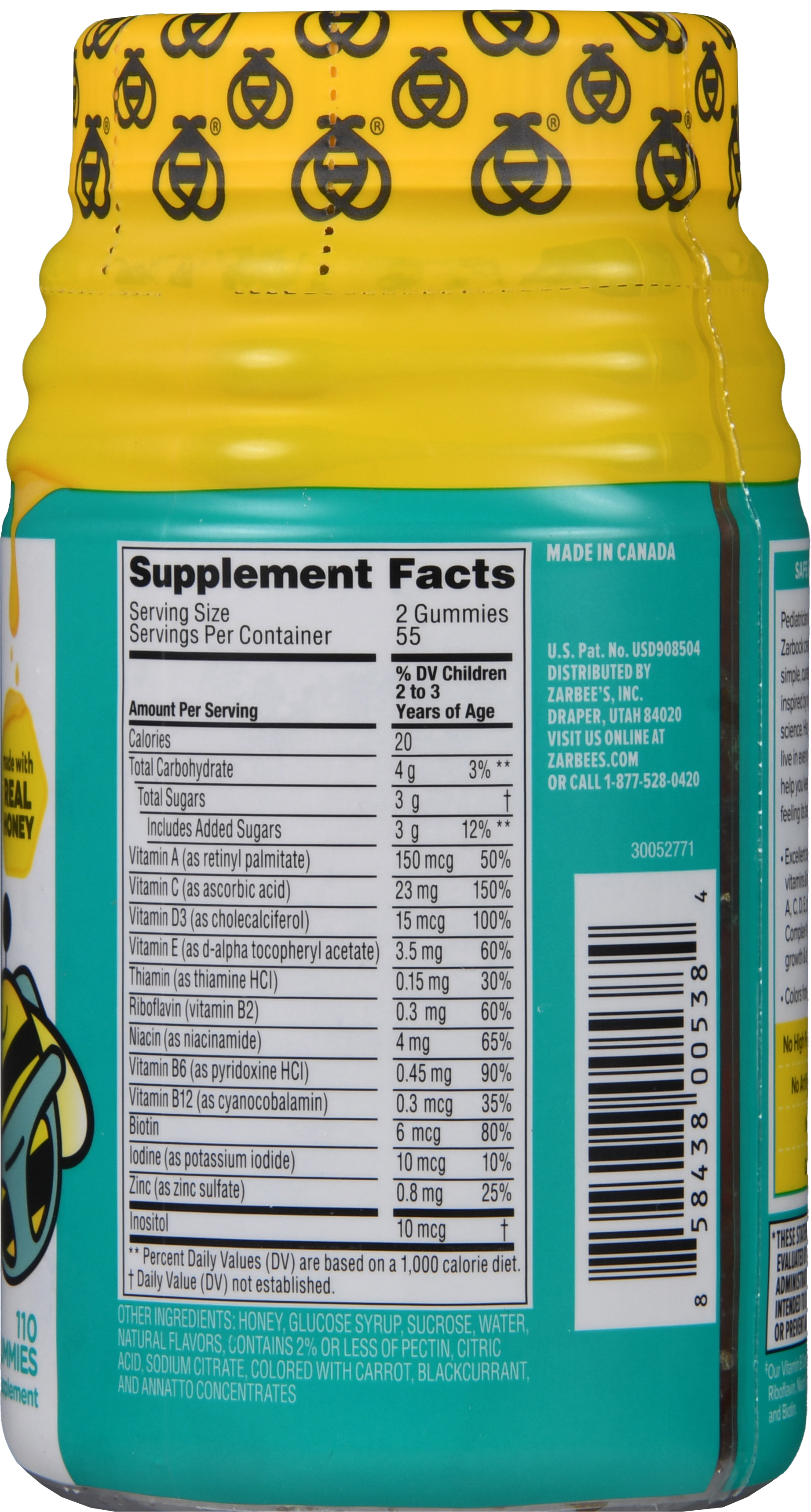 Zarbee's Complete Toddler Multivitamin Gummies – Image 12