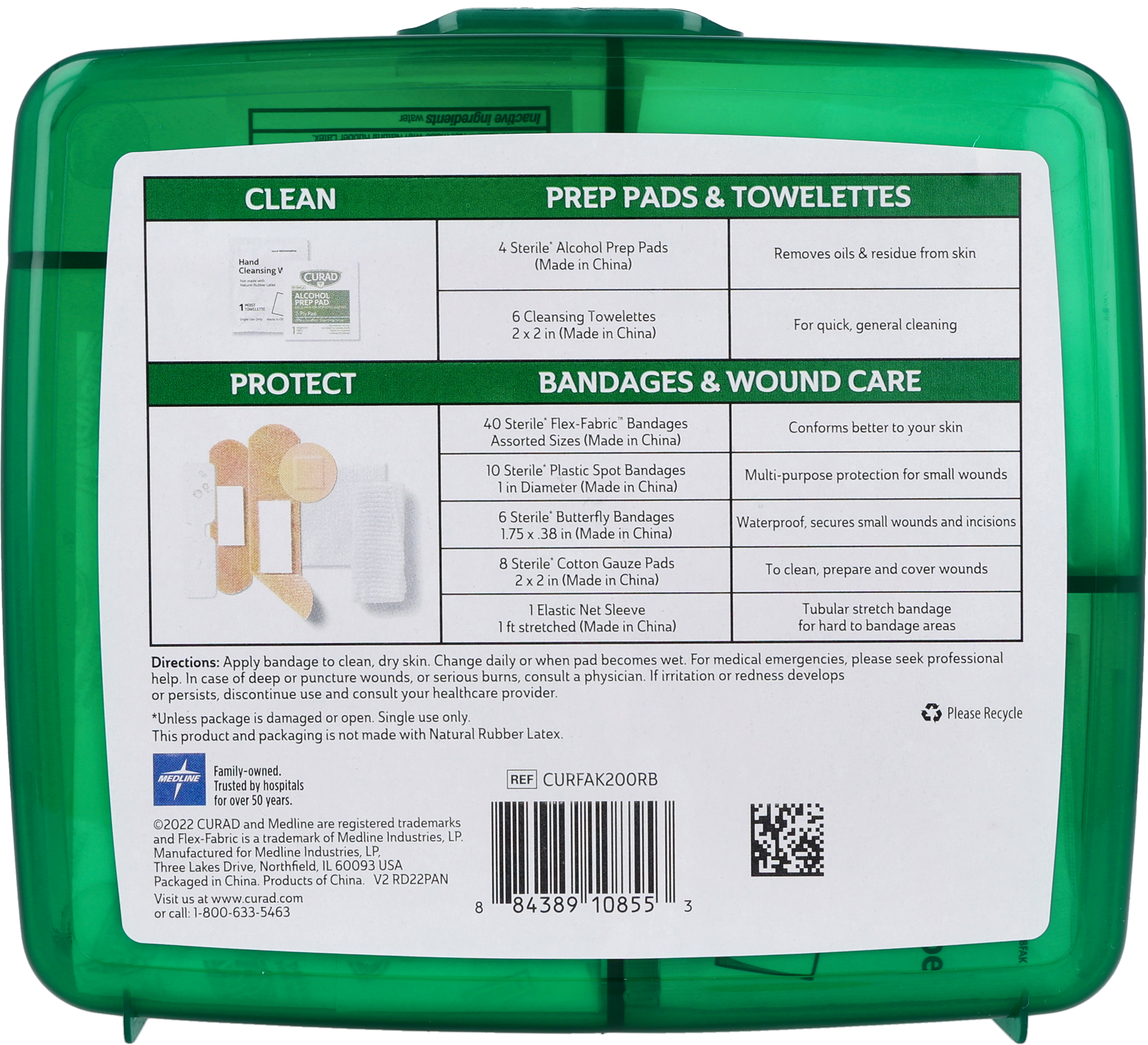Curad Compact First Aid Kit – Image 7