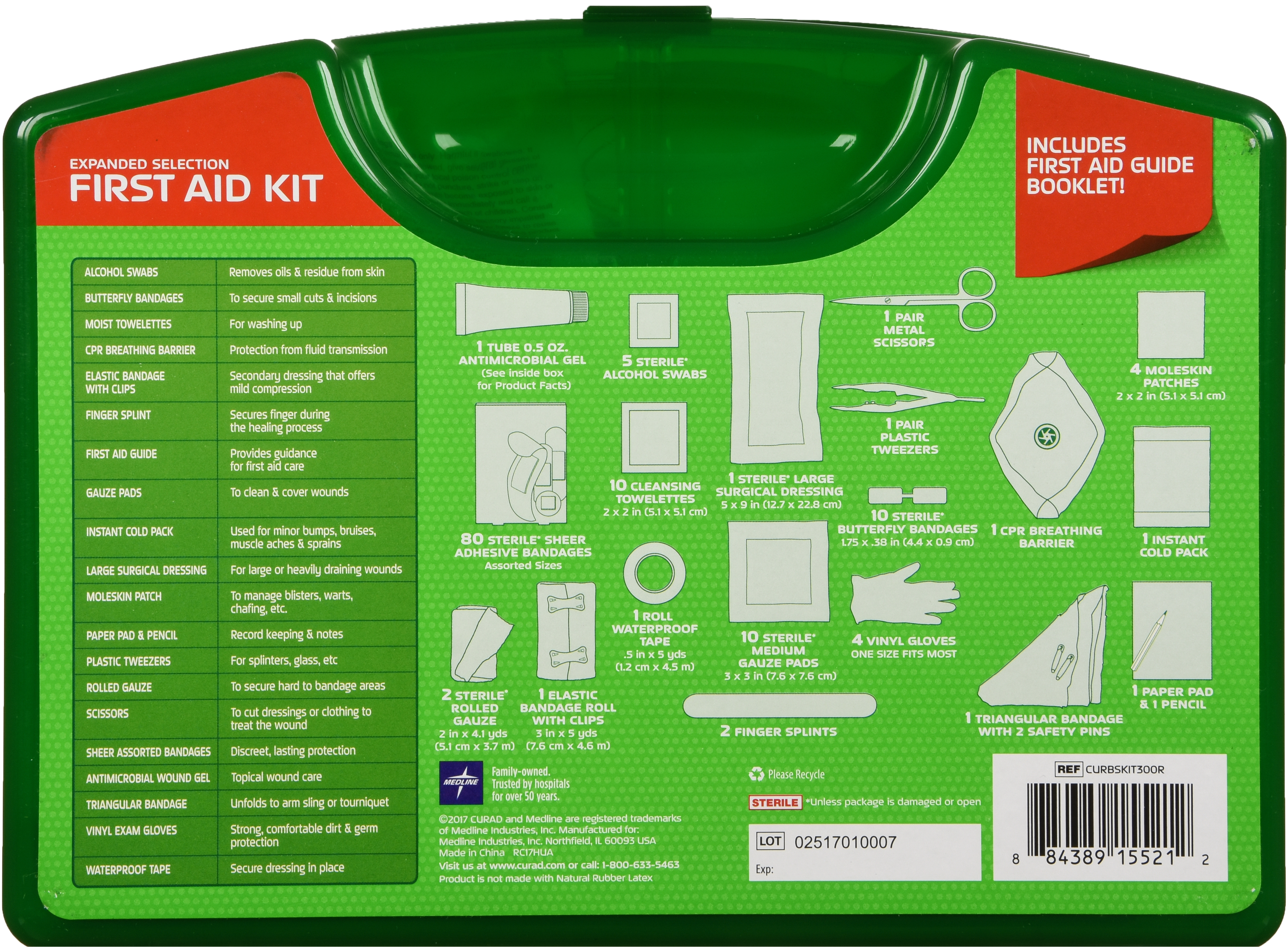 Curad Expanded Selection First Aid Kit – Image 21