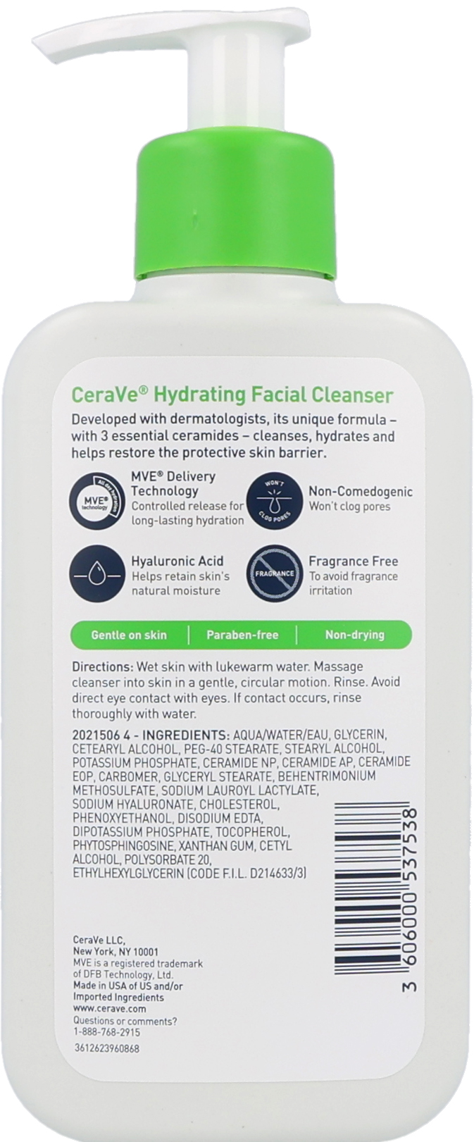 CeraVe Hydrating Facial Cleanser For Normal To Dry Skin – Image 9
