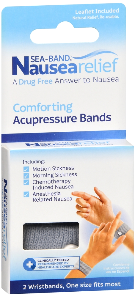 Sea-Band Nausea Relief Comforting Acupressure Wristbands One Size – Image 3