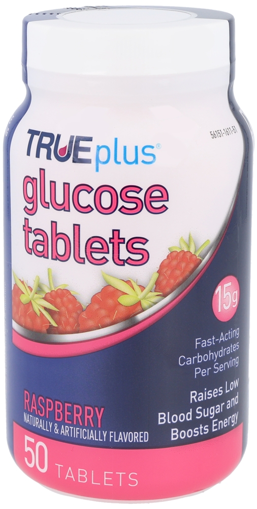 TRUEplus Glucose 15g Tablets Raspberry