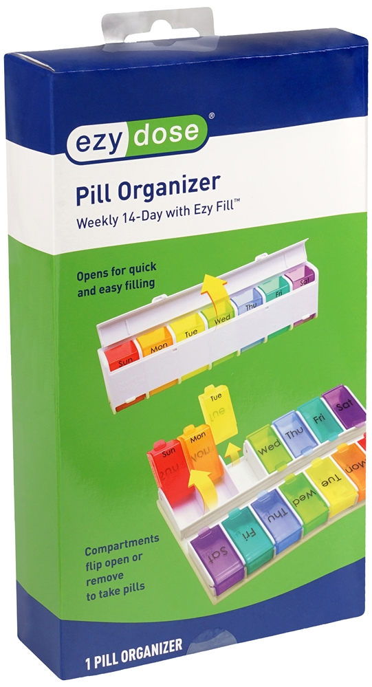 Ezy Dose Pill Organizer Weekly 14-Day with Ezy Fill – Image 2