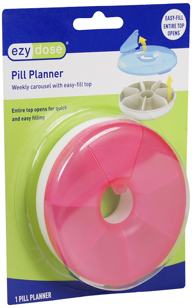 Ezy Dose Carousel Pill Organizer Weekly Easy Fill – Image 5