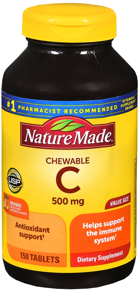 Nature Made C  500 mg Chewable Tablets Orange – Image 3