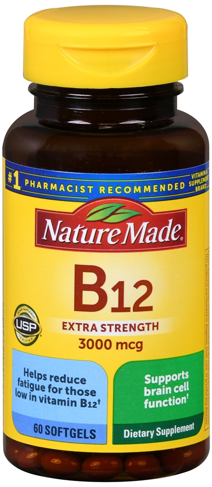 Nature Made B12 3000 mcg Softgels Extra Strength – Image 2