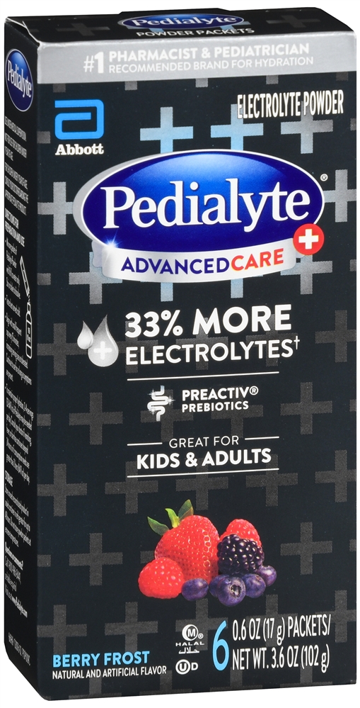 Pedialyte Advanced Care+ Electrolyte Powder Packets Berry Frost – Image 5