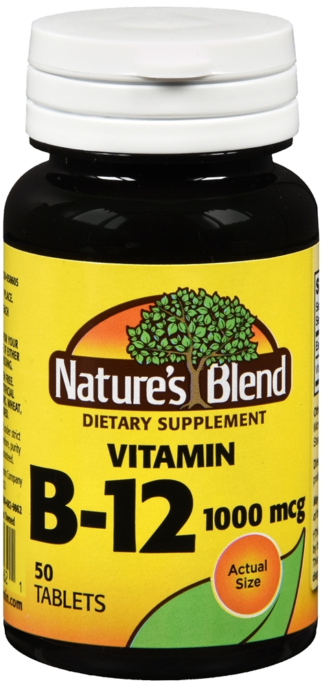 Nature's Blend Vitamin B- 12 1000 mcg Tablets