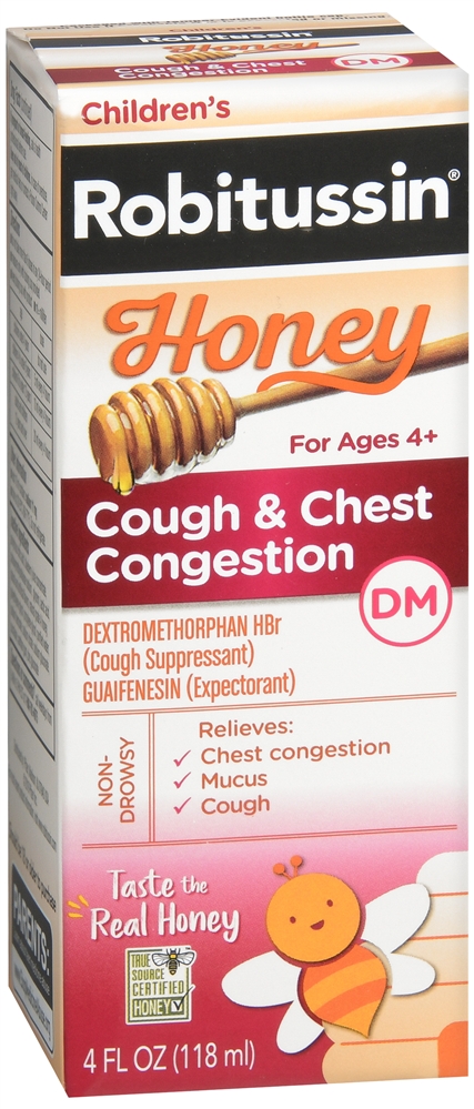 Robitussin Children's Honey Cough & Chest Congestion DM Liquid 4oz