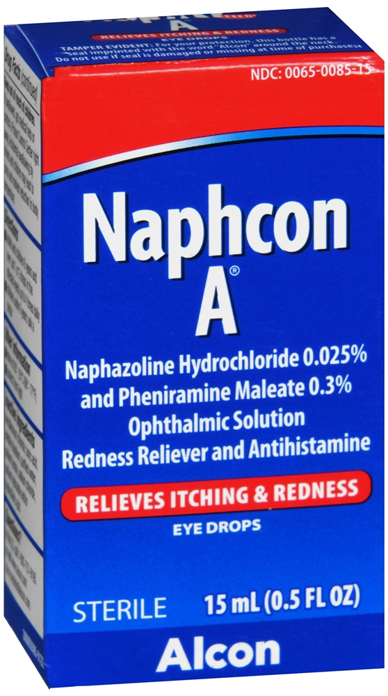 Naphcon A Redness Reliever and Antihistamine Eye Drops