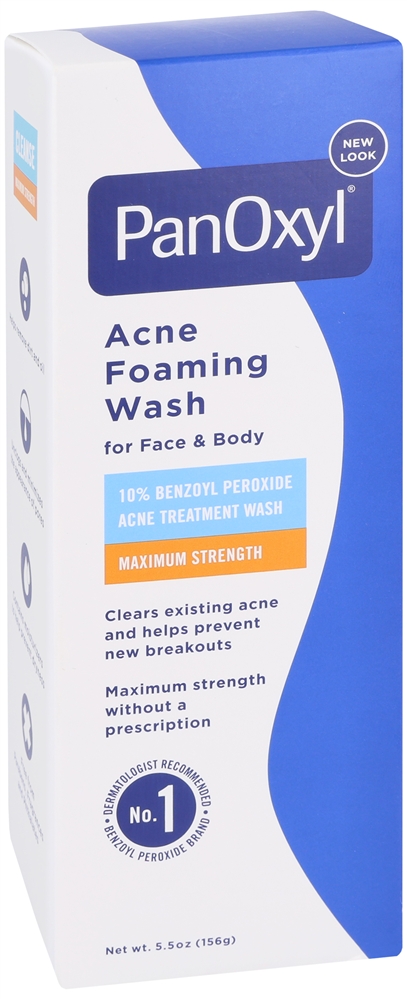 PanOxyl 10% Benzoyl Peroxide Acne Foaming Wash Maximum Strength