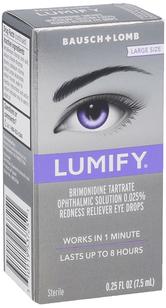 Bausch + Lomb Lumify Brimonidine Tartrate 0.025% Redness Reliever Eye Drops – Image 5
