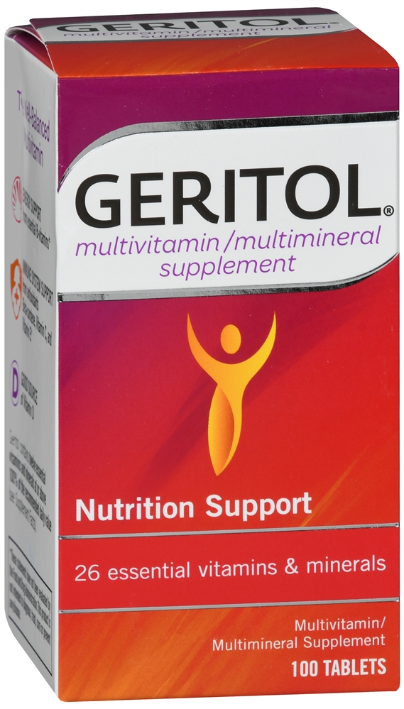 Geritol Nutrition Support Multivitamin/Multimineral Supplement Tablets – Image 2