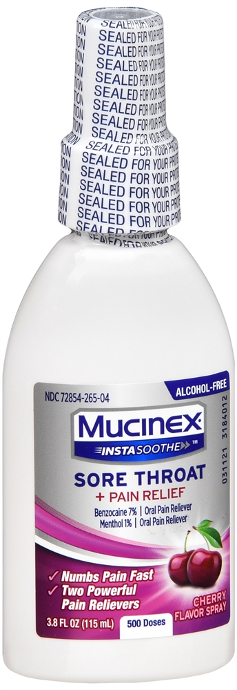 Mucinex InstaSoothe Sore Throat + Pain Relief Spray Cherry – Image 6