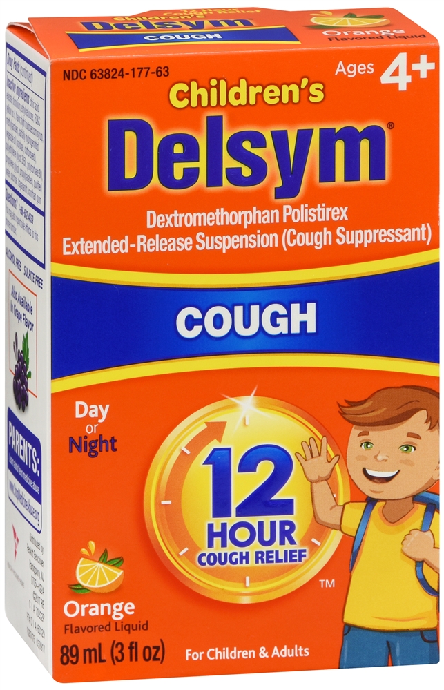Delsym Children's 12 Hour Cough Relief Liquid Orange 3OZ