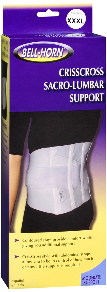 Bell-Horn Crisscross Sacro-Lumbar Support White XXXL – Image 2
