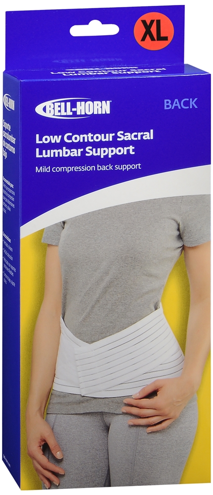 Bell-Horn Low Contour Sacral Lumbar Support White XL – Image 2