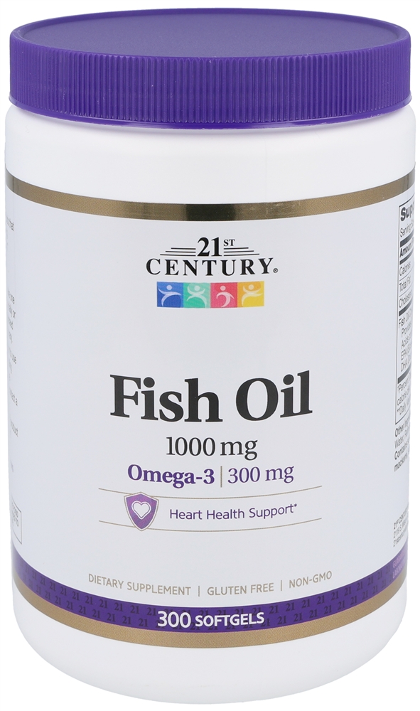 21st Century Fish Oil 1000 mg Omega-3 300 mg Softgels