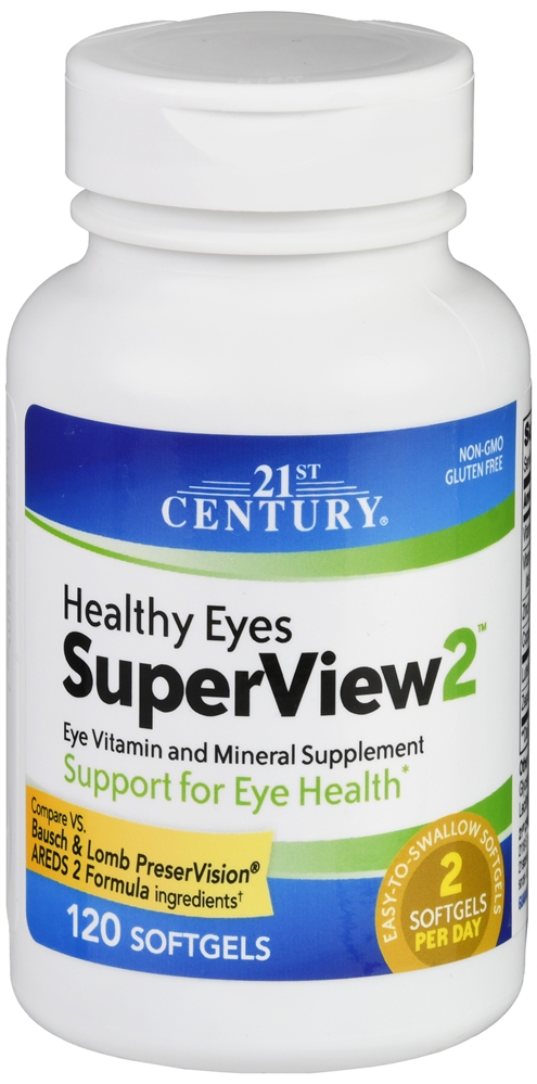 21st Century Healthy Eyes SuperView2 Eye Vitamin And Mineral Supplement Softgels
