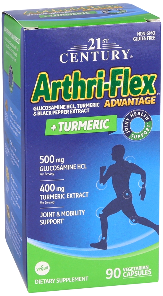 21st Century Arthri-Flex Advantage + Turmeric Vegetarian Capsules – Image 4