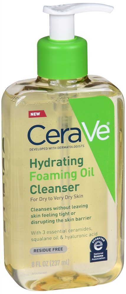 CeraVe Hydrating Foaming Oil Cleanser For Dry To Very Dry Skin – Image 2