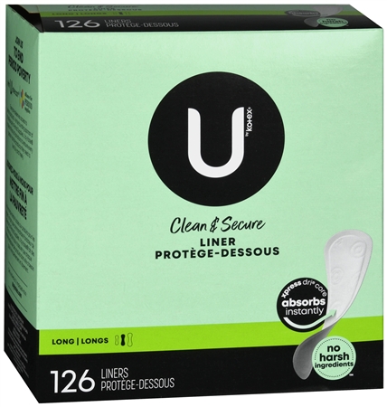 U by Kotex Clean & Secure Liners Long
