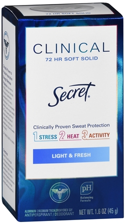 Secret Clinical Antiperspirant/Deodorant Soft Solid Light & Fresh – Image 12