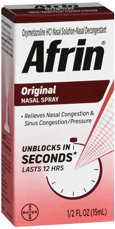 Afrin Original Oxymetazoline HCl Nasal Decongestant Spray – Image 10