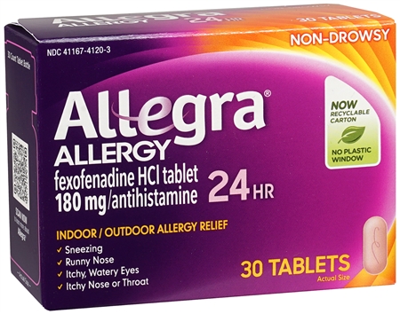 Allegra Allergy 24 Hr Fexofenadine HCl 180 mg Antihistamine Tablets – Image 13