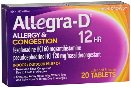 Allegra D 12 Hour Allergy & Congestion Extended Release Tablets – Image 10