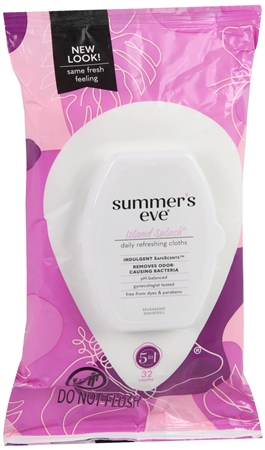Summer's Eve Daily Refreshing Cloths Island Splash