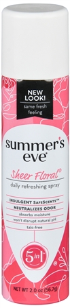 Summer's Eve Daily Refreshing Spray Sheer Floral
