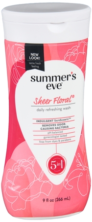 Summer's Eve Daily Cleansing Wash Sheer Floral